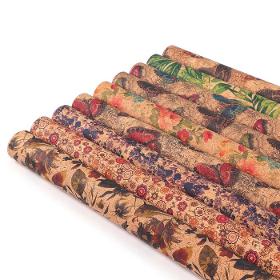 Printed cork fabric