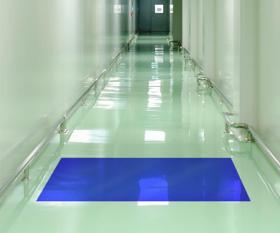 Sticky floor mats for clean room