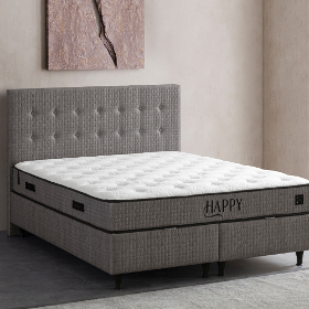 Moln Happy box spring bed set with mattress and bed boxes, bedroom set