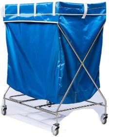 Foldable laundry trolley