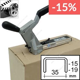 Manual stapler for the top of cardboard boxes ROMABOX