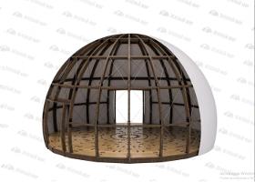 Wooden dome tents