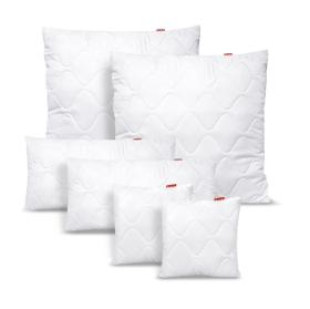 Anti-allergic microfiber pillow, quilted with silicone