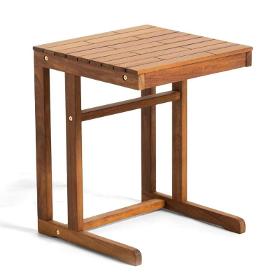 Side table coffee table C-shape wooden feet sofa table-Langkawi Full solid wood