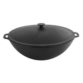 Cast iron pan WOK 8 L WITH A CAST IRON LID