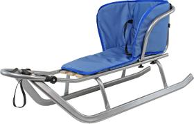Sled  with footrests and mattress manufacturer      