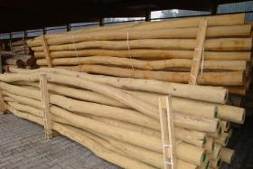 Wooden poles