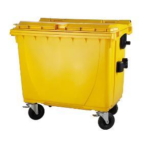 Plastic container 660 flatid yellow