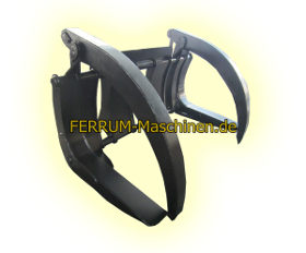 Steel fork / wooden fork with holder for Ferrum DM yard loader / wheel loader