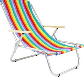 Beach chair single-position rainbow 150kg