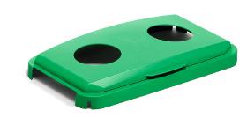 Hinged lid for DURABIN® 60L rectangular with 2holes, DURABLE