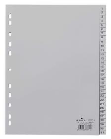 Index A4 31 part. 1-31 printed tabs PP, DURABLE