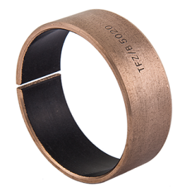 Wrapped composite dry sliding bearing bronze / PTFE