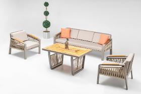 Gowoll Mykonos Plus garden lounge set garden furniture set 5 people garden