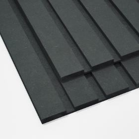 Black MDF Slat Wall Panelling