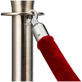 Velvet Rope Silver-red