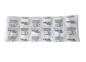 25 sheets of 12 reusable Polar Icegel refrigerated transport ice packs.