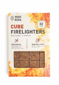 Ecological Organic Cube Firelighters for BBQ, Pizza Oven