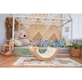 Montessori Baby Rocker Set Arch + Cushion (Min) Pastel