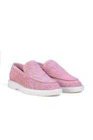 Pink Suede Comfort Loafer Women's Shoes