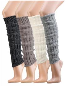 2354 - Coarse-Knit Leg Warmers "Alpaca"