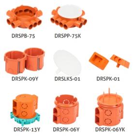 Tunnel Mold, Wall and Ceiling Case Boxes (Halogen Free)