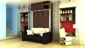 Vertical double bed