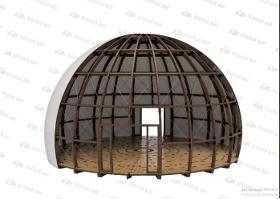 Wooden dome tents