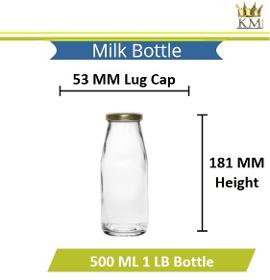 Milk Glass Bottle