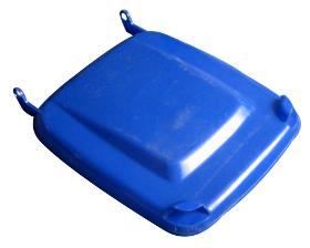 Lid for a plastic bin 240t plastic container blue