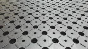 Rubber grating