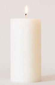 Pillar candle Rustic - off-white (small)