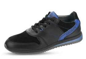 Men's sneakers in black and blue