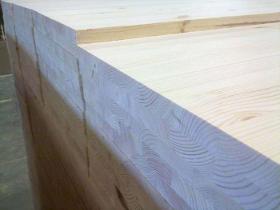 Edge glued panel, glulam, glued component, planed material