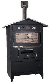 Indirect wood oven Sedicinoni Black