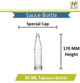 Glass Tabasco Bottle