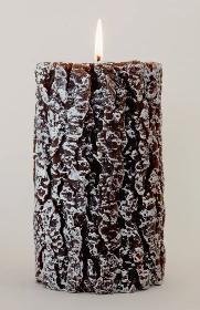 Tree Trunk candle - brown (large)