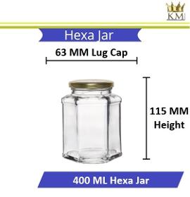 Hexa Glass Jar