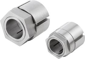 Keyless locking couplings with central nut