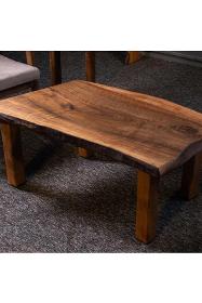 Natural wooden table tree trunk coffee table solid