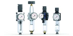 Filter regulators for compressed air