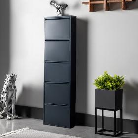 Gowoll shoe cabinet (5 flaps anthracite)