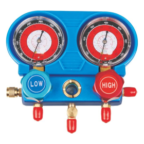 Single Double Gauge Valve OEM Design Refrigerant Use Manifold Pressure Set