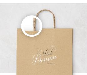 Twisted handle Kraft paper bags