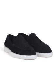 Black Suede Comfort Loafer Women's Shoes