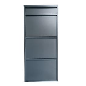 Gowoll shoe cabinet (3+1 flaps anthracite)