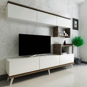 Hazal Wood Tv Stand