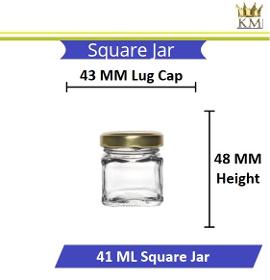 Square Glass Jar