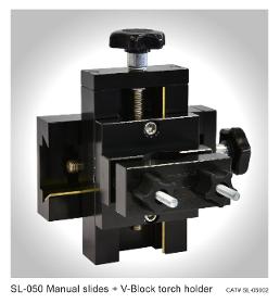 Welding torch slider, manual sliders, motorized slider