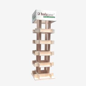 display Holzpost